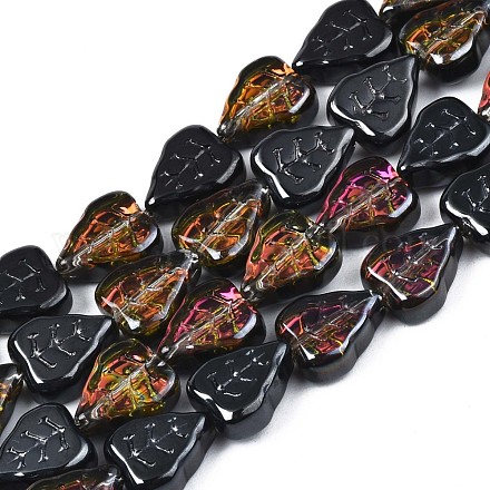 Electroplate Glass Beads Strands EGLA-S188-16-C01-1
