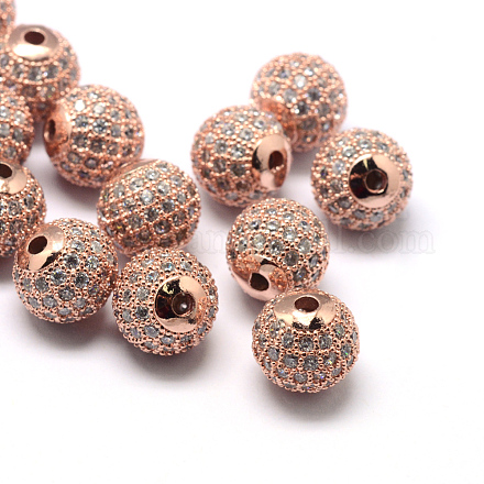Perles de zircone cubique de placage de rack en laiton ZIRC-S001-12mm-A03-1