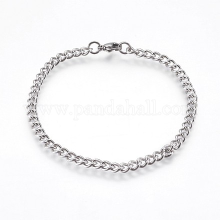 Bracelets maillon chaîne en 304 acier inoxydable BJEW-P236-11P-1