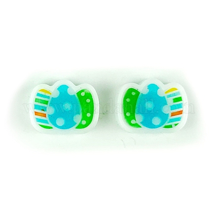 Moules en silicone d'ornement de goujon d'oreille de thème de pâques DIY-J009-01D-1