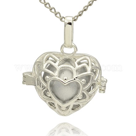 Серебряные медные подвески в форме сердца KK-J243-06S-1