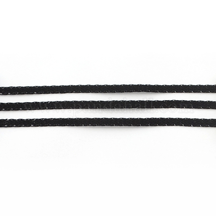 Cordón metálico trenzado para hacer joyas. MCOR-R001-3mm-10-1