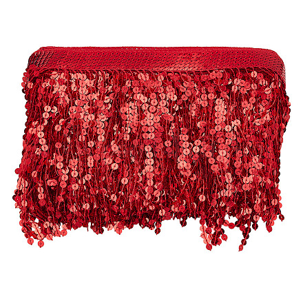 10 ярд полиэфирной кружевной ленты с кисточками DIY-WH0430-569A-1