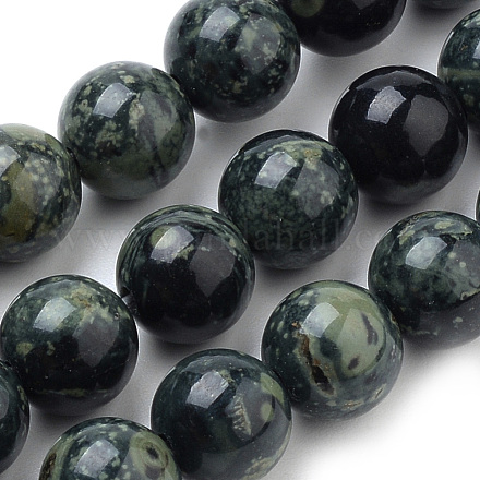 Chapelets de perles de jasper kambaba naturel G-Q481-103-1