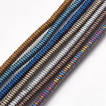 Non-magnetic Synthetic Hematite Beads Strands G-P218-15-M-1