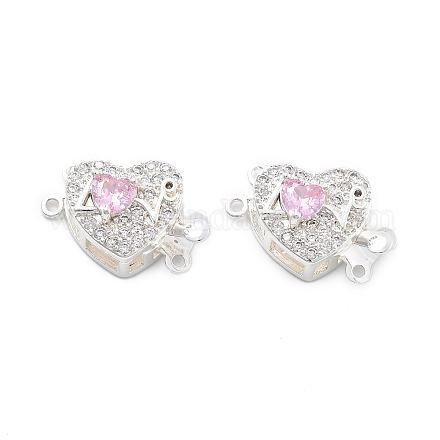 Латунные микро проложить кубического циркония ящик с застежками KK-B125-07S-01-1