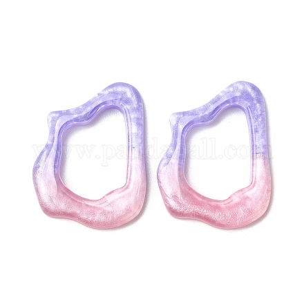 Кабошон из полупрозрачной смолы с декодированием RESI-M040-03C-1