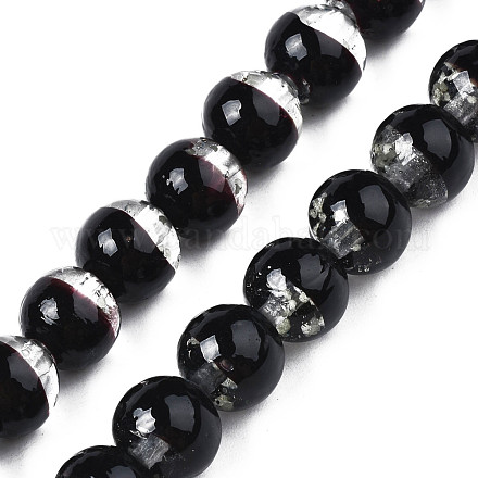 Brins de perles au chalumeau transparentes lumineuses faites à la main LAMP-T017-04G-1