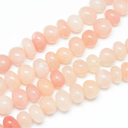 Rosa naturale fili di perle avventurina G-R358-06-1