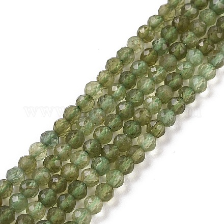 Verde naturale perline di apatite fili G-I348-01-1