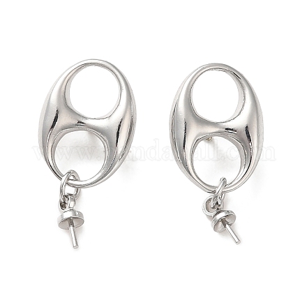 Accessoires de clous d'oreilles en laiton KK-P239-05P-1