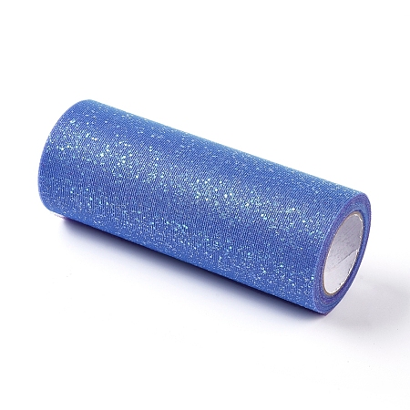 Wholesale Rainbow Glitter Netting Fabric Sparkling Tulle Roll 