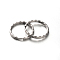 Tarnish Resistant 304 Stainless Steel Split Key Rings, Keychain Clasp Findings, Stainless Steel Color, 30x3.2mm