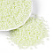 Glass Seed Beads, Ceylon, Round, Honeydew, 12/0, 2mm, Hole: 1mm, about 30000pcs/pound
