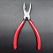 Stainless Steel Glass Breaking Pliers, Glass Tools Mosaic Tools, for Glass Mosaics and Fusing Work, Red, 15.4x5.5x1cm