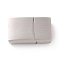 Tarnish Resistant 304 Stainless Steel Rectangle Magnetic Clasps with Glue-in Ends, Stainless Steel Color, 20x12x5mm, Hole: 10x3mm
