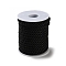 Nylon Twisted Round Cord, for Bag Strap Making, Black, 5~5.5mm, about 10.94 Yards(10m)/Roll