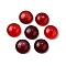 Natural Agate Cabochons, Dyed & Heated, Half Round/Dome, Crimson, 18x7mm