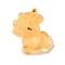 Luminous Glow in the Dark Resin Sculpture Display Decorations, for Home Office Desk Decoration, Unicorn, Orange, 32x35mm