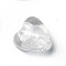 Handmade Silver Foil Glass Beads, for Mother's Day Gift Making, Heart, Clear, 19~21x20x12~13mm, Hole: 1~2mm