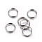 Tarnish Resistant 304 Stainless Steel Split Rings, Double Loops Jump Rings, Stainless Steel Color, 6x1mm, Inner Diameter: 5mm, Single Wire: 0.5mm