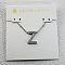 Brass Initial Pendant Necklaces for Women, Platinum, Letter Z, 15.75 inch(40cm)