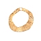 Stainless Steel Pendants, Real 18K Gold Plated, Ring, 18mm