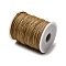 Waxed Cotton Thread Cords, BurlyWood, 1mm, about 176yards/roll