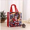 Rectangle Christmas No Woven Fabric Printed Tote Bags, Gift Storage Supplies, Santa Claus, 21.7x10.8x23cm