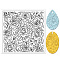 Silicone Clay Texture Mat, Clay Modeling Pattern Pad, June Rose, 140x140x3mm