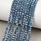 Cubic Zirconia Bead Strands, Faceted Round, Steel Blue, 3mm, Hole: 0.6mm, about 131pcs/strand, 14.76''(37.5cm)