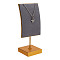 Velvet & Alloy Earrings Display Stands, Earrings Jewelry Organizer Holder, Gray, 4.45x6x12.8cm