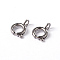 Tarnish Resistant 304 Stainless Steel Spring Ring Necklace End Clasps, Great for Jewelry Making , Stainless Steel Color, 7.5x5x1.2mm, Hole: 1.5mm