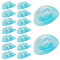 16Pcs Cloth Cabochons, Hat, Light Sky Blue, 20x67.5x20mm