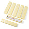 Cardboard Necklace Jewelry Boxes, with Bowknot Ribbon, Rectangle, Bisque, 20x4.1x2.2cm