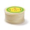 16M Round Nylon Braided Cord, for Wall Hanging, Crafts, Gift Wrapping, Beige, 2mm, about 17.50 Yards(16m)/Roll