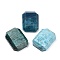 Natural Apatite Cabochons, Faceted Rectangle, 29~30x21~22x9mm