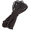 10M Round Imitation Leather Braided Cord, for Pillow Decor, Coconut Brown, 4mm, about 10.94 Yards(10m)/Roll