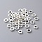 Tibetan Style Alloy Beads, Cadmium Free & Nickel Free & Lead Free, Donut, Silver, 6x2mm, Hole: 2.5mm
