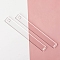 Transparent Acrylic Clay Thickness Ruler, Modeling Tools, for Ceramic Craft Making, Square, 18x2.2x0.4cm, 2pcs/set