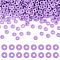 100G Handmade Polymer Clay Beads, Disc/Flat Round, Heishi Beads, Violet, 6x1mm, Hole: 2mm
