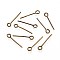 Nickel Free Iron Eye Pins, Antique Bronze, 16x0.7mm, Hole: 1.8~2mm, about 14290pcs/1000g