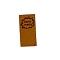 Handmade Microfiber Leather Labels, Rectangle, Garland, Peru, 50x25mm
