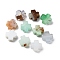 Natural Chalcedony Beads, Cross, 8x8x3mm, Hole: 1.2mm