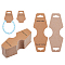 150Pcs Cardboard Display Cards, Used For Necklaces, Tan, 123.5x45.5x0.3mm, Hole: 7x21.5mm