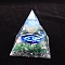 Luminous Constellation Orgonite Pyramid Resin Energy Generators, Reiki Round Stone Inside for Home Office Desk Decoration, Cancer, 60mm