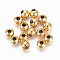 304 Stainless Steel Beads, Round, Golden, 5x4.5mm, Hole: 2mm