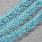Plastic Net Thread Cord, Sky Blue, 8mm, 30Yards