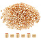 Brass Crimp Beads, Nickel Free, Tube, Real 18K Gold Plated, 2x2mm, Hole: 1.5mm, 1000pcs/box