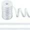 Polyester Elastic Shoulder Strap, with Plastic Empty Spools, for Sewing Bra Straps Making, White, 10mm, about 10.94 Yards(10m)/Roll